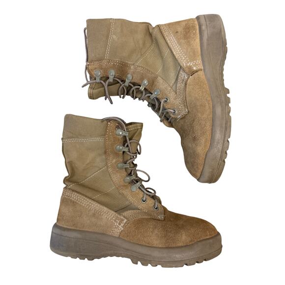 Belleville Army Hot weather combat Boots size 4 wide 18-D-1001 coyote brown - Picture 2 of 7